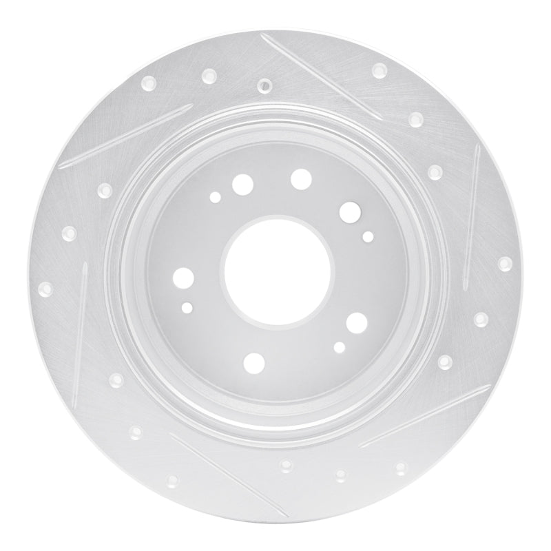 DFC 02-04 Honda CR-V Rear Left Drilled & Slotted Silver Brake Rotor