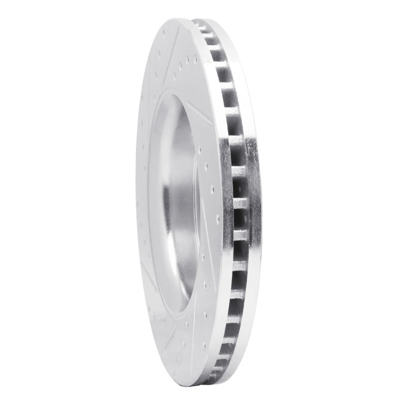 R1 11-22 Dodge Durango Front Right Drilled & Slotted Silver Brake Rotor