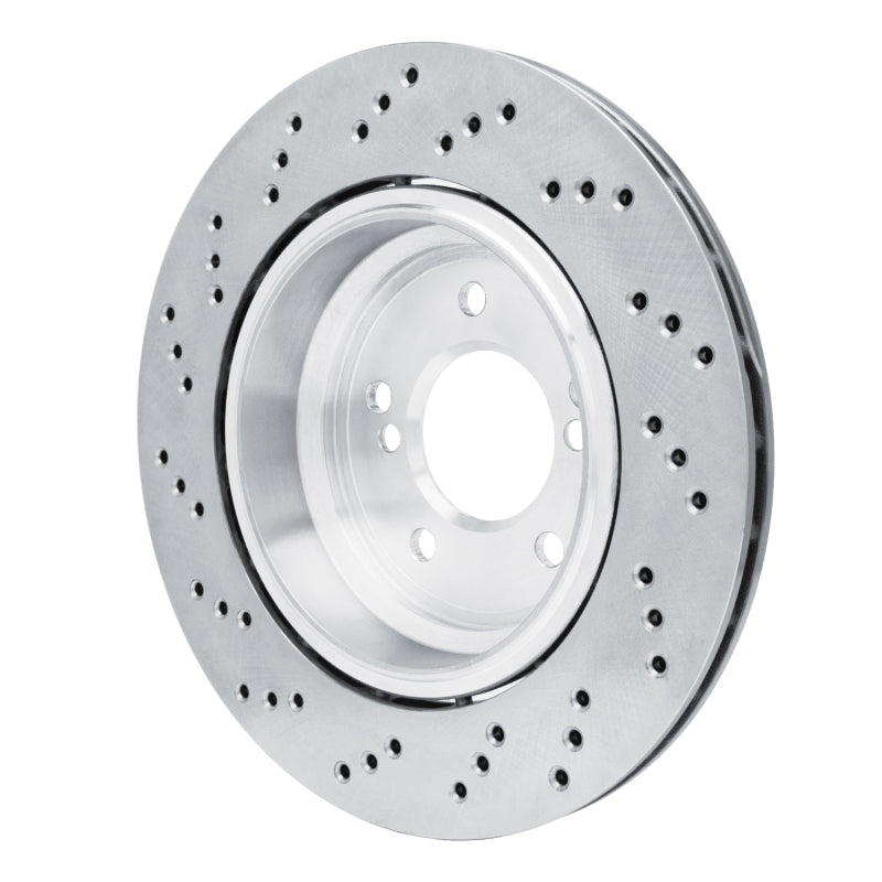 R1 06-08 BMW M3 Right Rear Drilled Carbon Alloy GeoMET Rotor