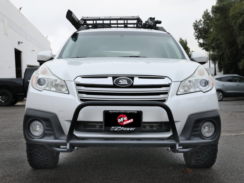 aFe POWER 10-14 Subaru Outback H4 2.5L / H6 3.6L Terra Guard Bumper Front - Black