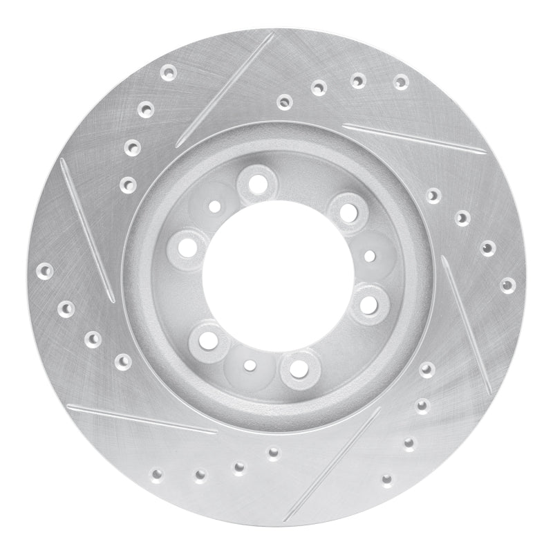 DFC 92-02 Acura SLX Front Right Drilled & Slotted Silver Brake Rotor