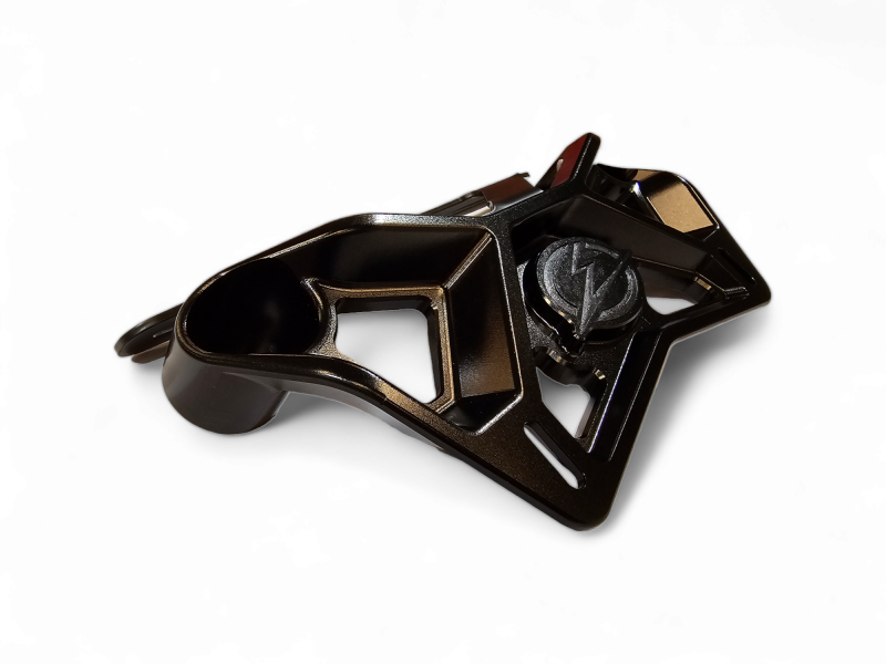 Elektric Offroad 2017+ Can Am X3 Maverick Front Shock Mount Brace W/ Light Mount Anodized Black