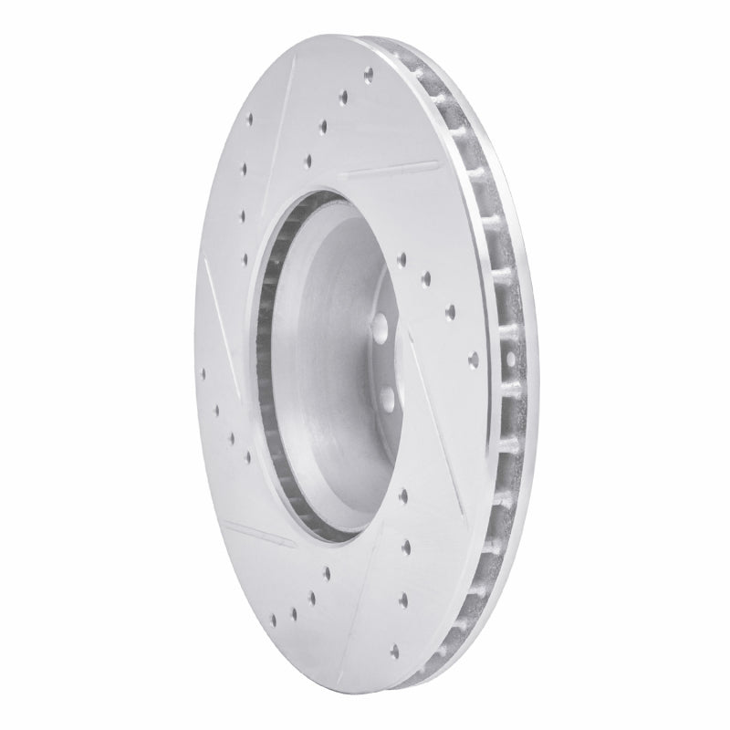 DFC 79-85 Mercedes-Benz 450SL Front Right Drilled & Slotted Silver Brake Rotor