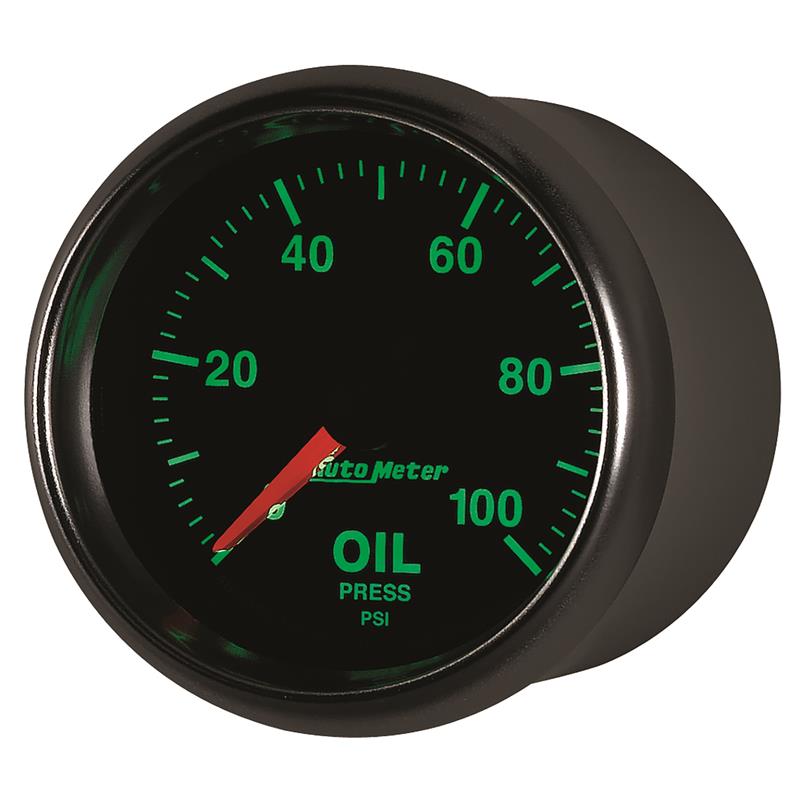 Autometer GS Series 2-1/16in Oil Pressure Gauge 100PSI Electric Full Sweep