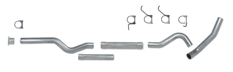 Diamond Eye KIT 4in Catback MFLR RPLCMENT PIPE Single AL: 01-05 CHEVY/GMC 6.6L 2500/3500