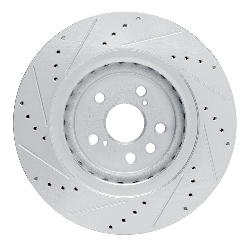 DFC 20-25 Lexus RX350 Front Right Drilled & Slotted Silver Brake Rotor