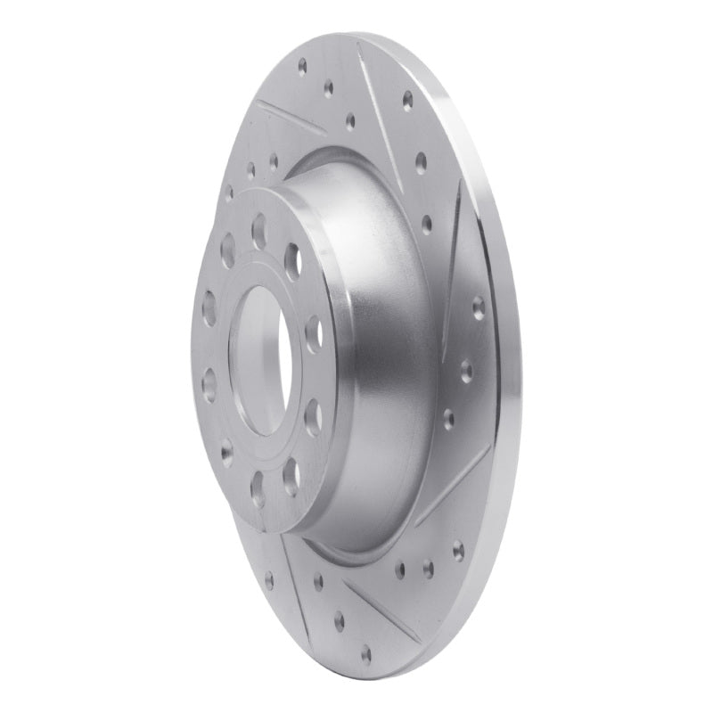 DFC 05-18 Audi Q3 (Mexico) Rear Right Drilled & Slotted Silver Brake Rotor