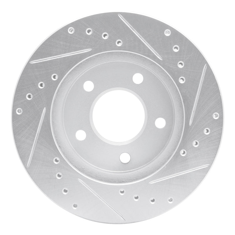 DFC 01-07 Buick Rendezvous Front Left Drilled & Slotted Silver Brake Rotor