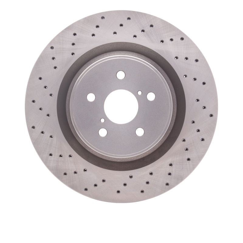 R1 2008-2014 Lexus IS F Front Brake Rotor - Drilled