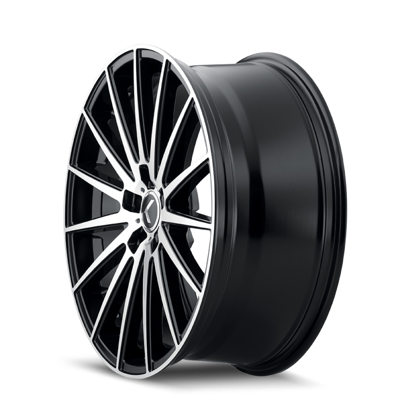 Kraze KR191 Stunna 18x8 / 5x120 BP / 40mm Offset / 74.1mm Hub Matte Black Machined Wheel