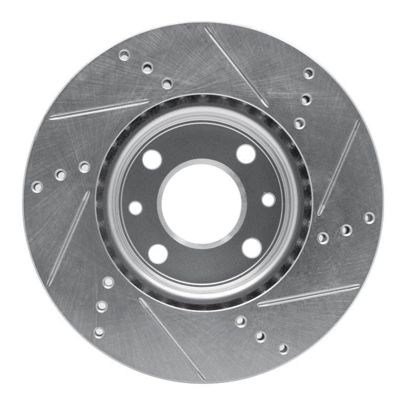 R1 09-19 Dodge Vision (Mexico) Front Left Drilled & Slotted Silver Brake Rotor