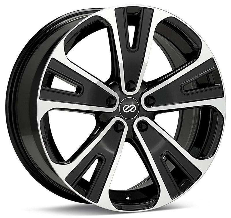 Enkei Universal SVX Truck & SUV 20x8.5 40mm Offset 5x114.3 Bolt 72.6mm Bore Black Machined Wheel