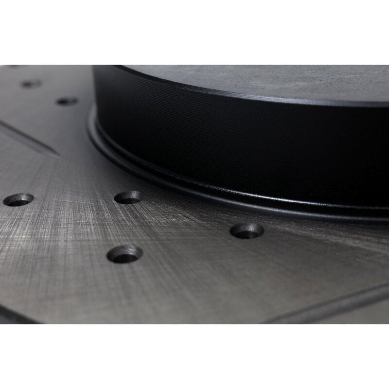 BLOX Racing Slotted And Cross-Drilled Rotor Left SIde
