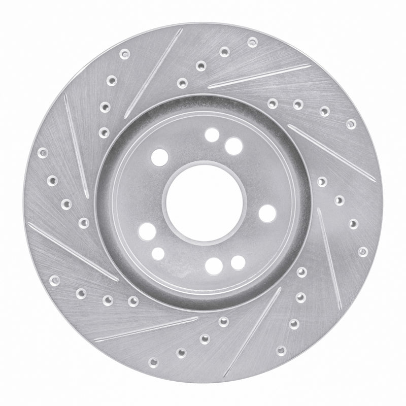 DFC 90-98 Mercedes-Benz 300SL Front Right Drilled & Slotted Silver Brake Rotor