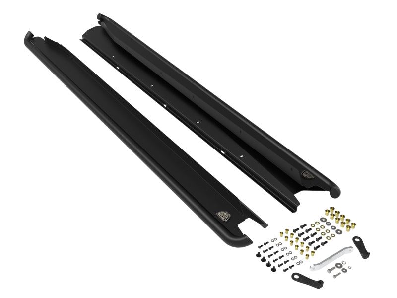 aFe POWER 20-23 Subaru Outback H4 2.4L (t) / H4 2.5L Terra Guard Trail Slider Steps - Black