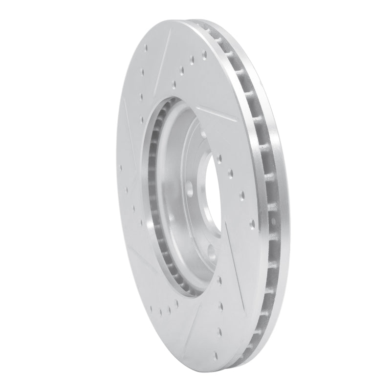 R1 03-11 Cadillac BLS (Mexico) Front Right Drilled & Slotted Silver Brake Rotor