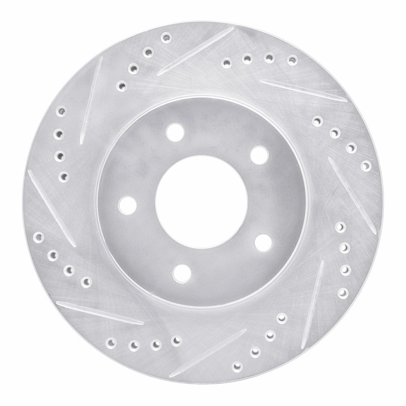 R1 94-01 Buick Regal Front Left Drilled & Slotted Silver Brake Rotor