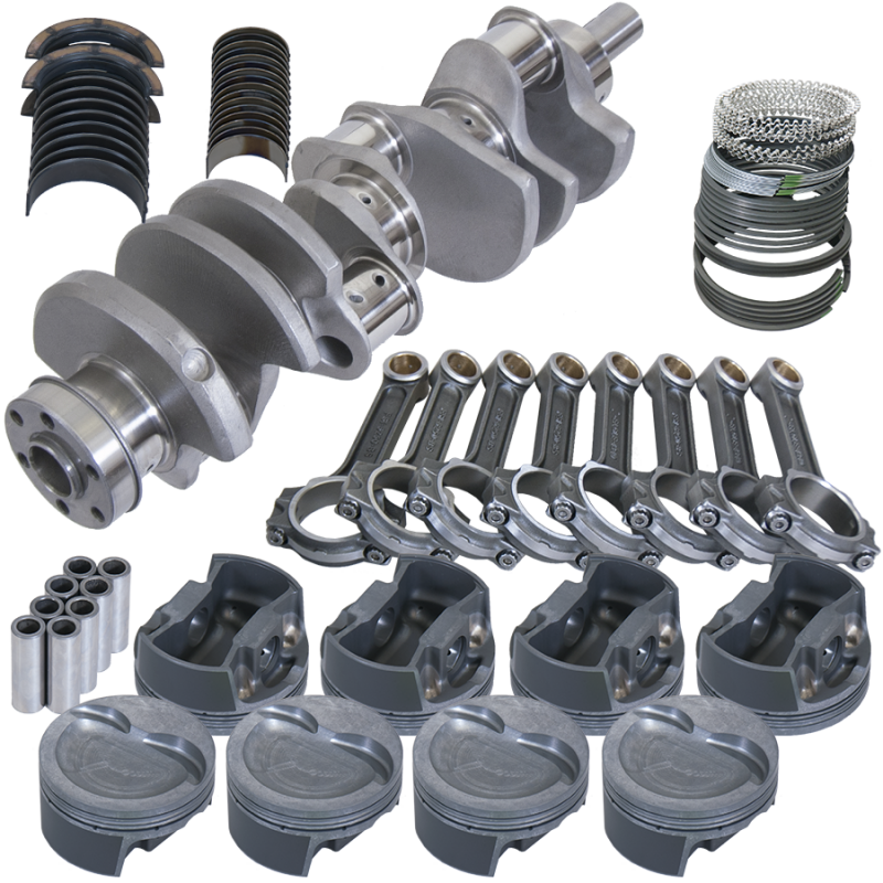 Eagle Ford 351W 4.000in Crank 6.250in I-Beam Rods -26cc Inv Dome 4.030in Pistons Rotating Assembly