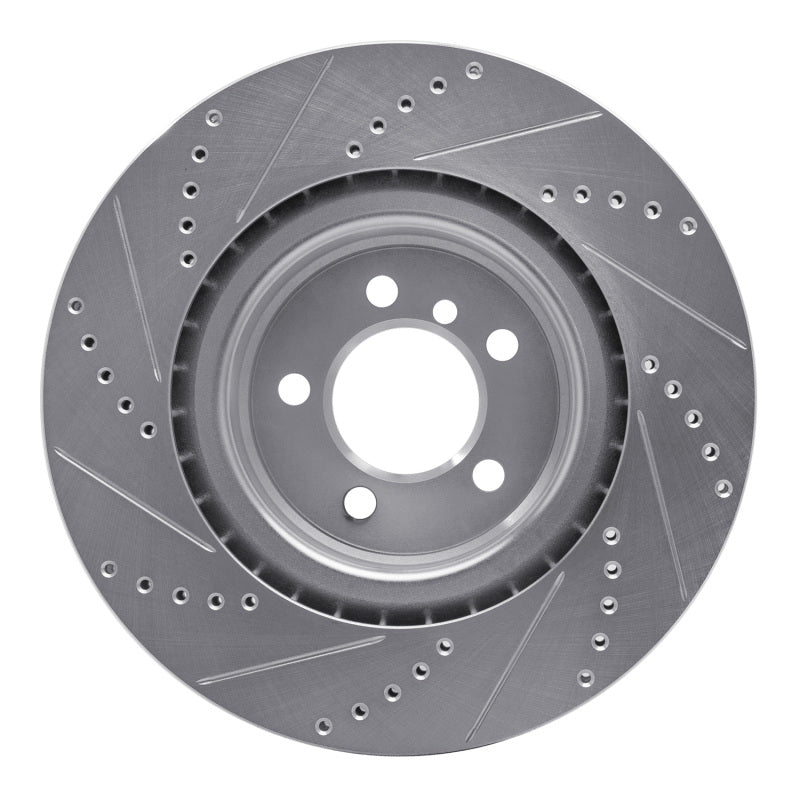 DFC 06-12 Land Rover Range Rover Front Right Drilled & Slotted Silver Brake Rotor