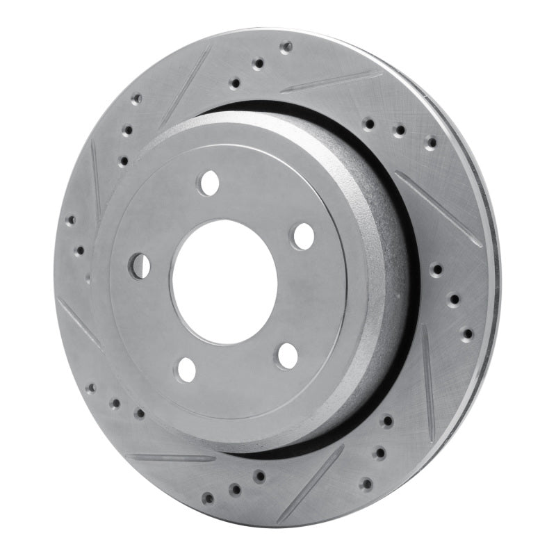 DFC 03-11 Ford Crown Victoria Rear Left Drilled & Slotted Silver Brake Rotor