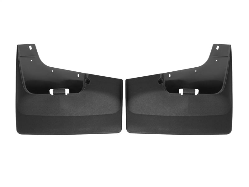 WeatherTech 20-24 Chevrolet Silverado 2500HD/3500HD Rear No Drill Mudflaps - Black