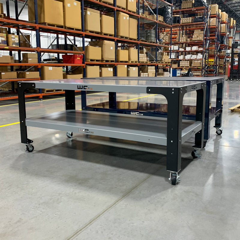 Wehrli Modular Steel Work Bench Top/Shelf Kit - 42in x 72in x .120in Thick (Raw Steel)