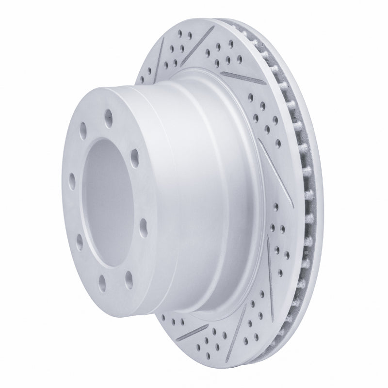 R1 03-08 Dodge Ram 4000 (Mexico) Rear Left Drilled & Slotted Geo-Carbon Rotor