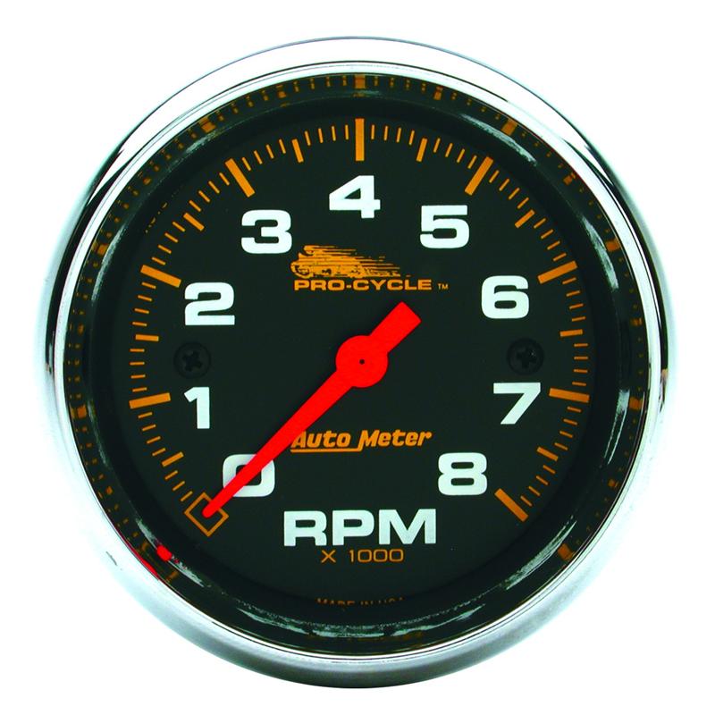 Autometer Pro-Cycle Gauge Oil Temp 2 1/16in 140-280f Digital Stepper Motor White