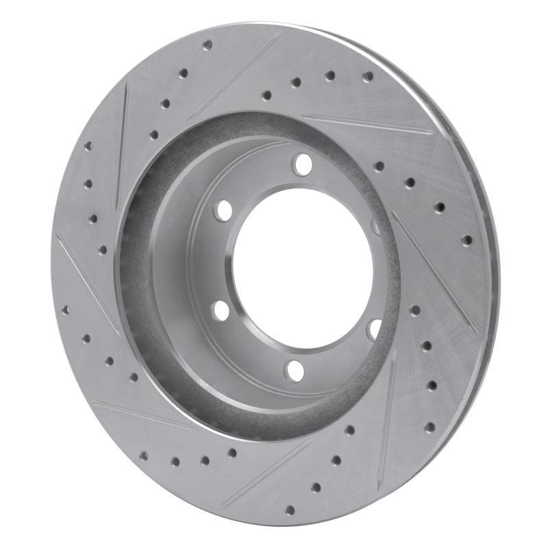 DFC 95-04 Toyota Tacoma Front Right Drilled & Slotted Silver Brake Rotor