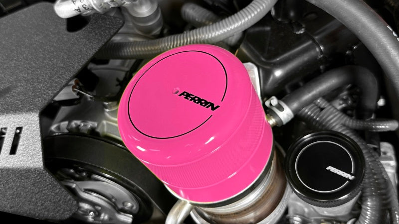 PERRIN 15-25 Subaru WRX & 13-26 BRZ/FR-S/86/GR86 Oil Filter Cover - Hyper Pink