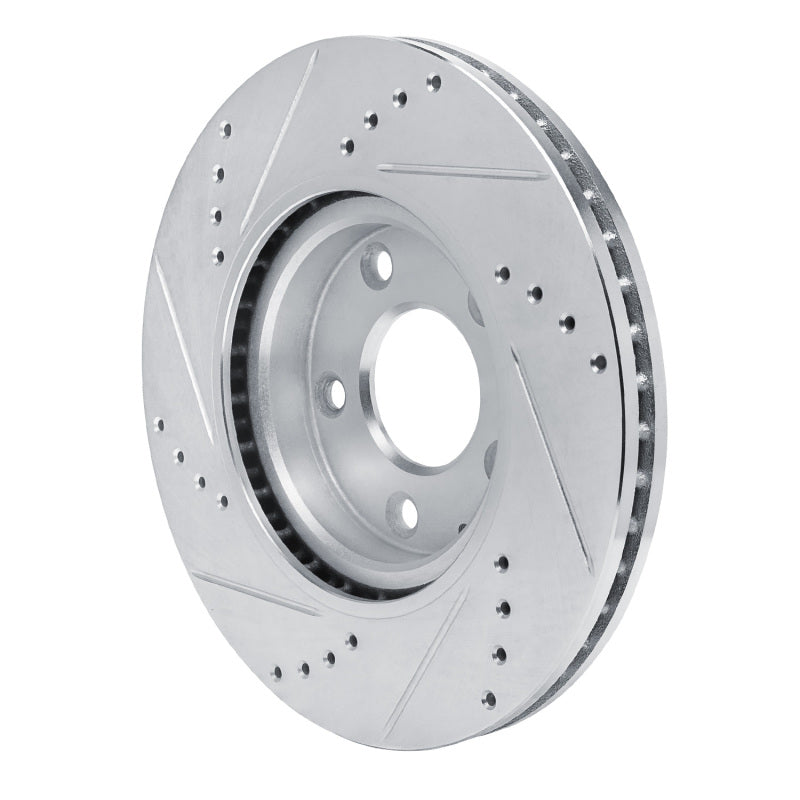 DFC 19-25 Mazda 3 Front Right Drilled & Slotted Silver Brake Rotor