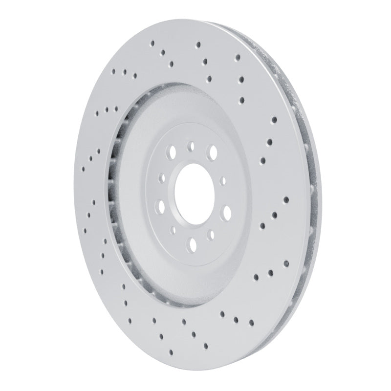 R1 21-25 BMW M2 Left Rear Drilled GeoSPEC Coated Rotor