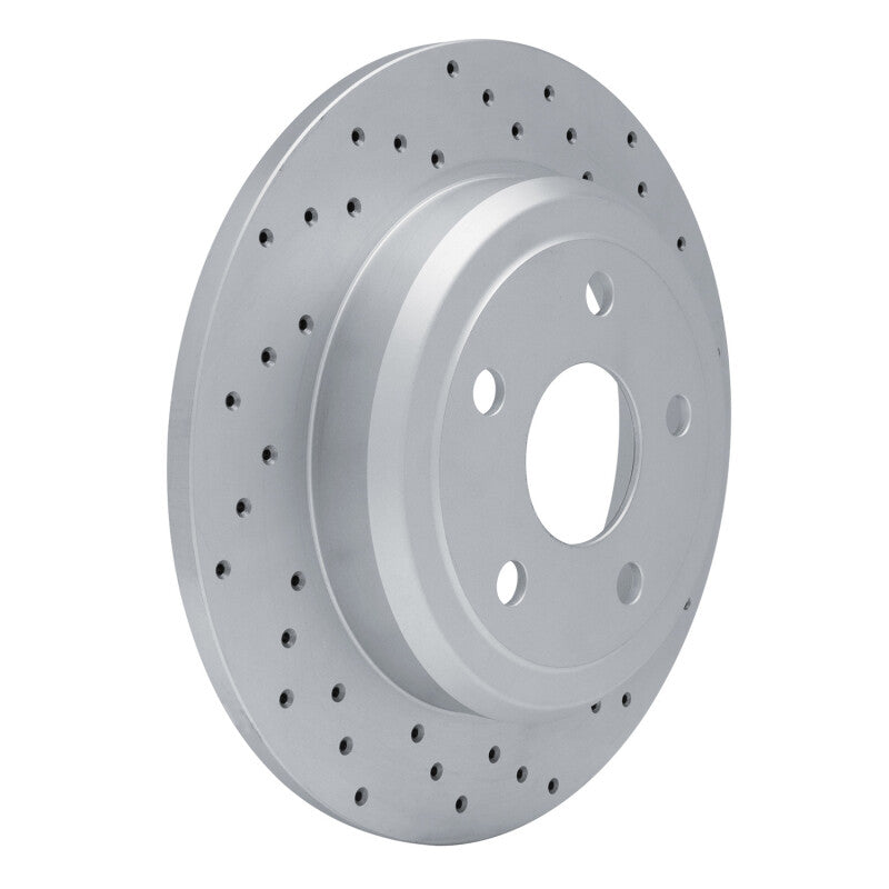 DFC 11-22 Dodge Durango Rear Right Drilled Geoperformance Rotor