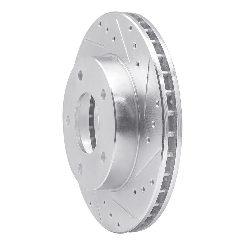 R1 77-80 Buick LeSabre Rear Right Drilled & Slotted Silver Brake Rotor
