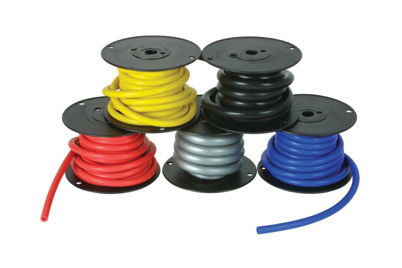 Vibrant 1/8 (3.2mm) I.D. x 50 ft. Silicon Vacuum Hose - Black