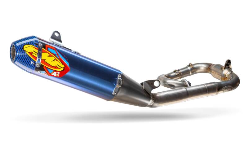 FMF Racing Yamaha YZ450F 23-25 Anod Fact 4.1 RCT w/ R. Carbon Cap Comp Sys w/TI MB Header/ Mid Pipe