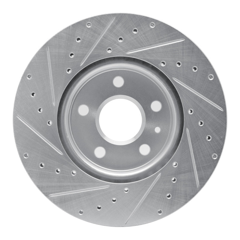 DFC 06-15 Lexus IS250 Rear Right Drilled & Slotted Silver Brake Rotor