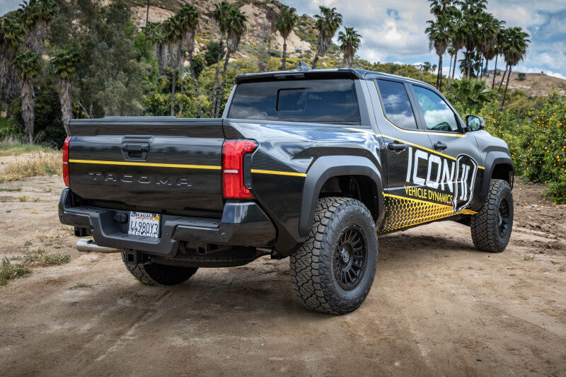 ICON 24+ Toyota Tacoma Remote Reservoir Shocks w/ CDXS 0-1in. Lift- (Rear)