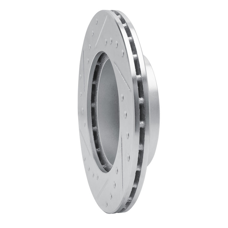 DFC 88-92 Geo Prizm Front Right Drilled & Slotted Silver Brake Rotor