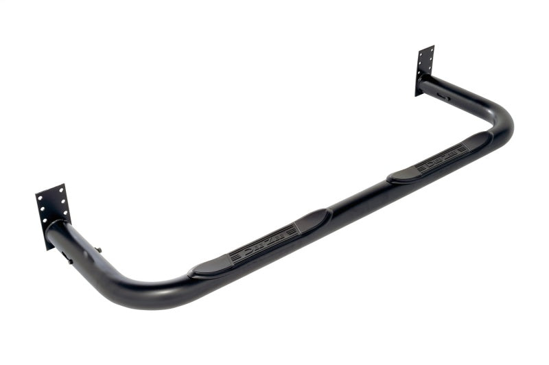 Dee Zee Universal Tubes - 3In Round Universal - Black Steel RegCab