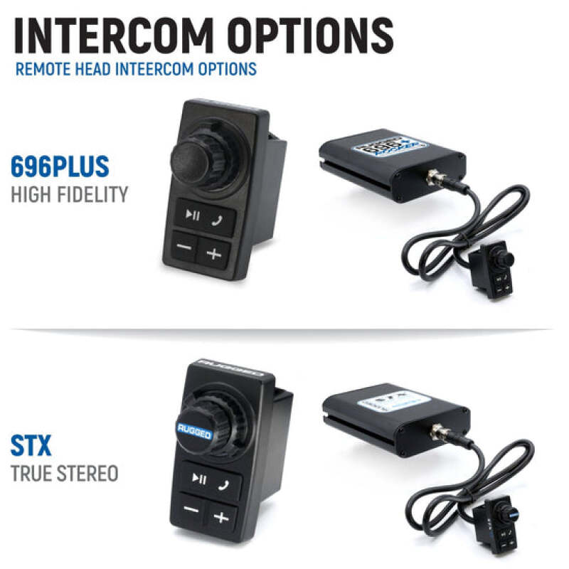 Rugged Radios 20-24 Can-Am Maveric R R Ult. Complete Comm Kit w/ BT Intercom and 2-Way Radio