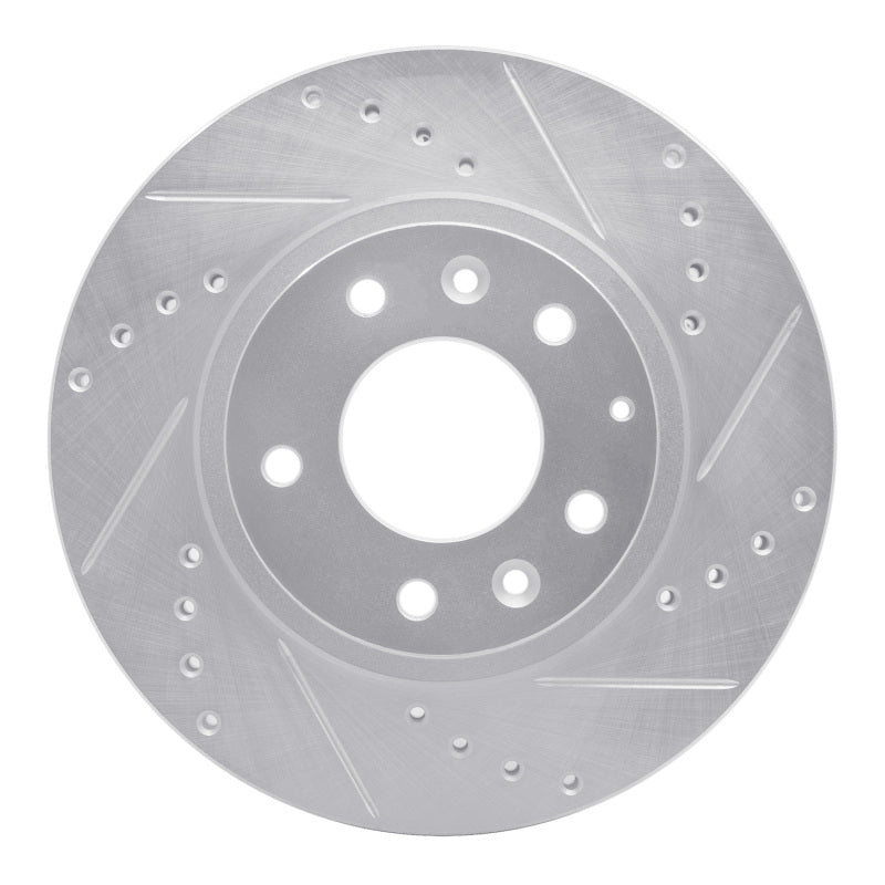 DFC 06-15 Mazda MX-5 Miata Front Right Drilled & Slotted Silver Brake Rotor