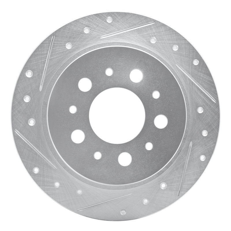 DFC 95-97 Volvo 960 Rear Left Drilled & Slotted Silver Brake Rotor