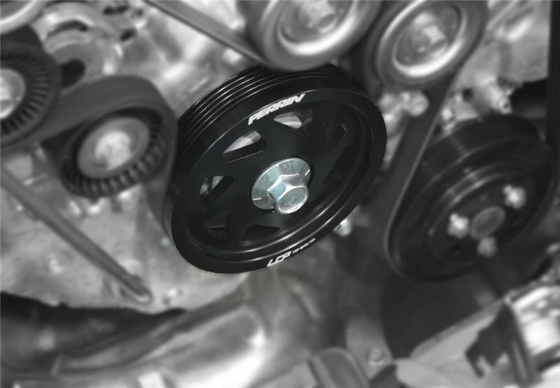 PERRIN 15-18 Subaru WRX / 13-20 BRZ / 14-18 FXT / 13-16 Crosstrek Lightened Crank Pulley - Black