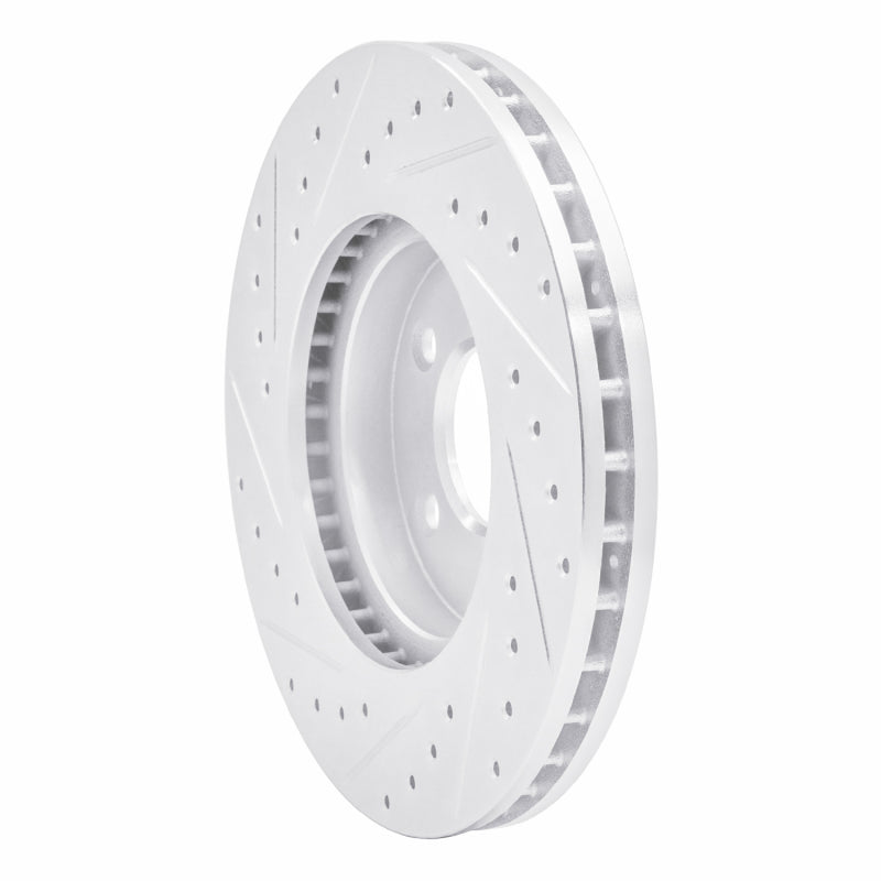R1 01-07 Buick Rendezvous Front Right Drilled & Slotted Silver Brake Rotor