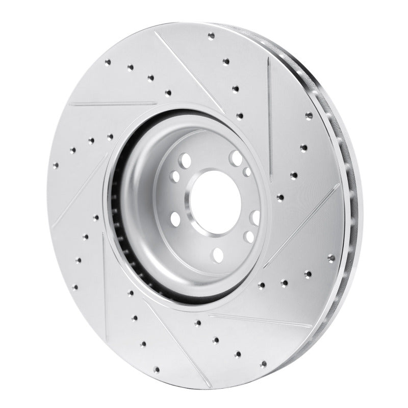 DFC 20-26 Mercedes-Benz Maybach GLS600 Front Left Drilled & Slotted Silver Brake Rotor