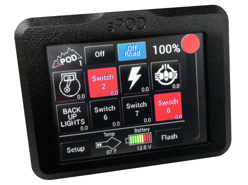 sPOD 8 Circuit Systems Add-On Touchscreen