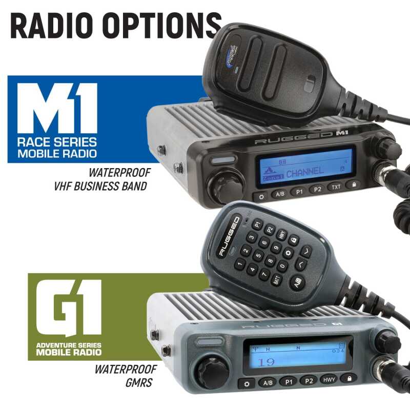 Rugged Radios Kawasaki Teryx4/Teryx5 H2 Complete Comm Kit w/ BT Intercom & 2-Way Radio - STX/G1 GMRS