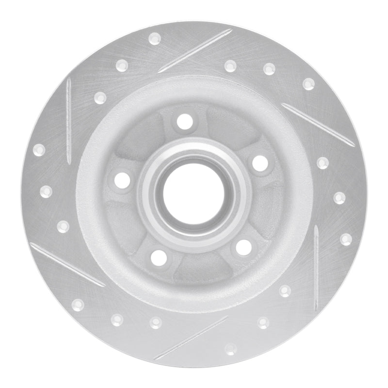 DFC 88-92 Ford Probe Rear Right Drilled & Slotted Silver Brake Rotor