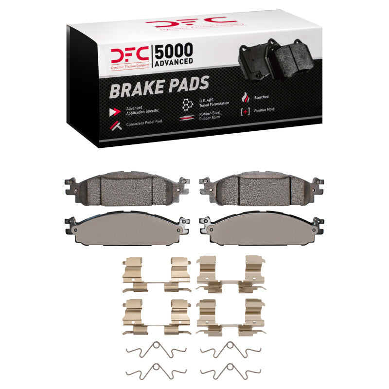 DFC 11-19 Ford Explorer Front 5000 Advanced Ceramic Brake Pads and Hardware Kit